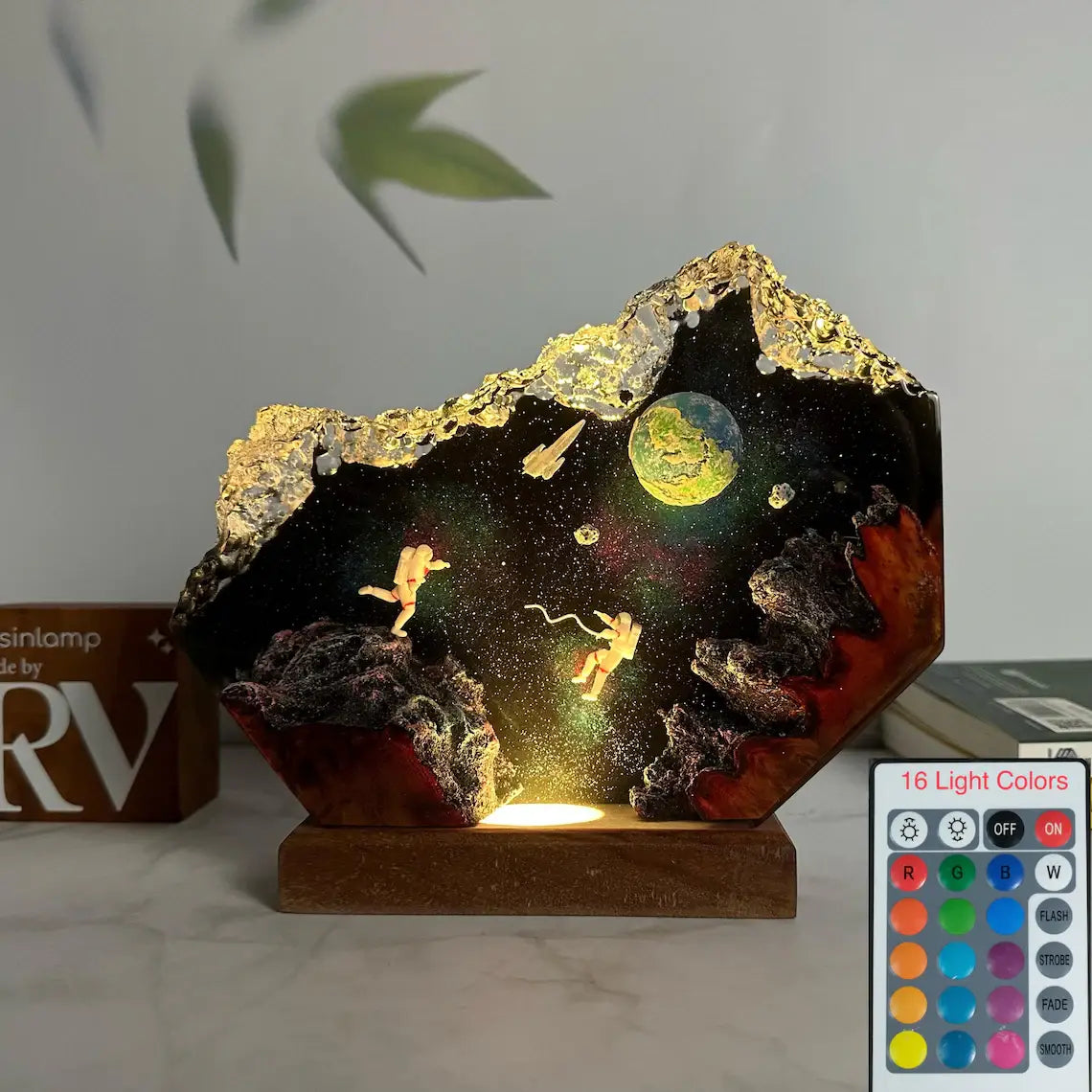Astronaut Space Galaxy Resin Art Cosmo Theme Night Light