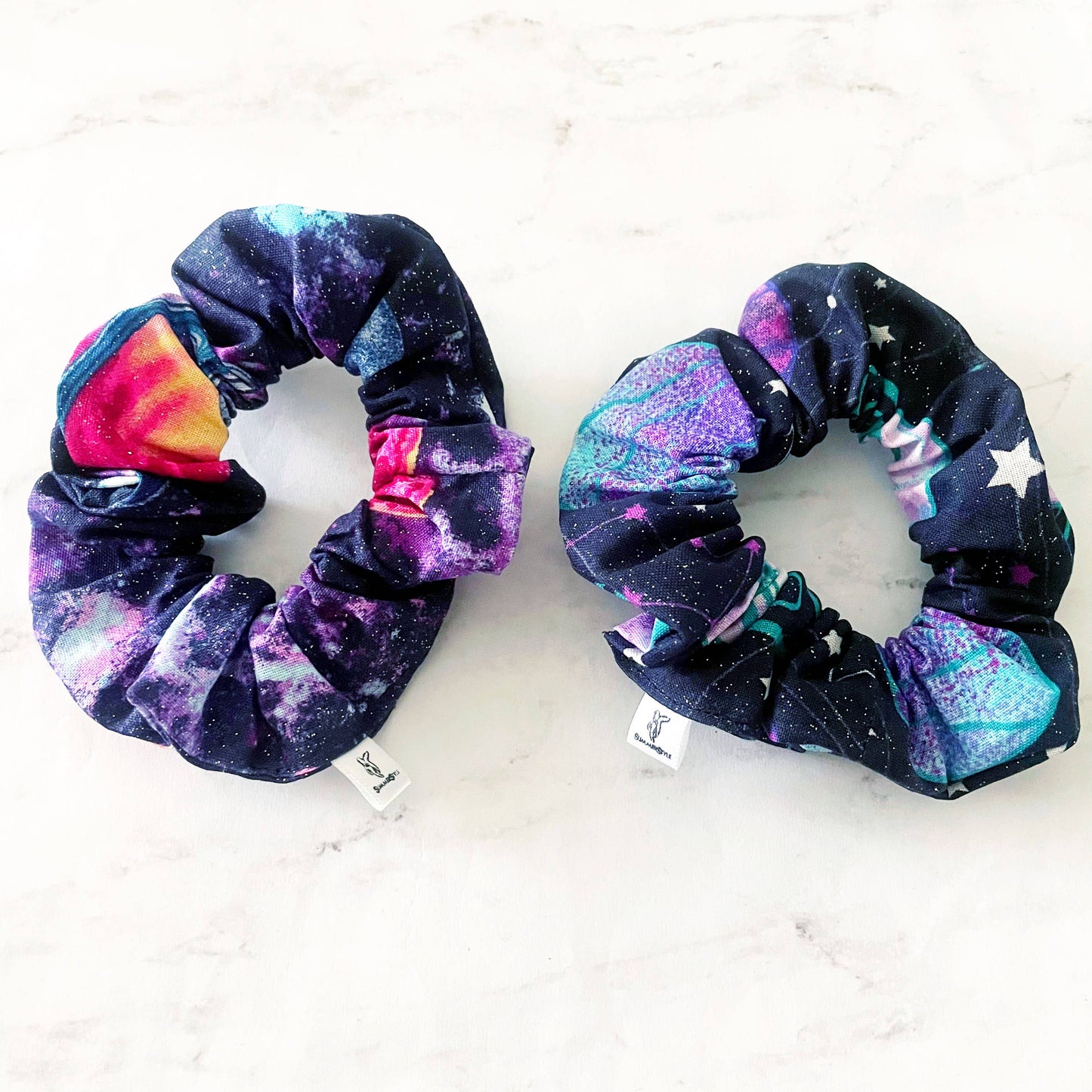 Glittering Galaxy Scrunchie