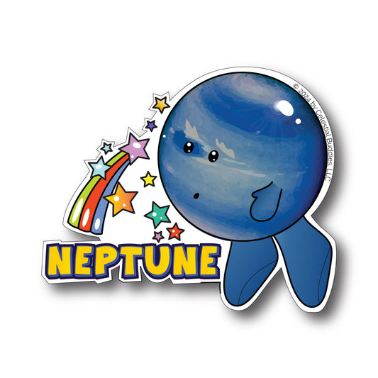 Neptune Vinyl Sticker - Weatherproof & Durable