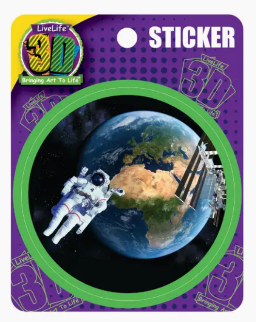 3D LiveLife Stickers - Earth From Space