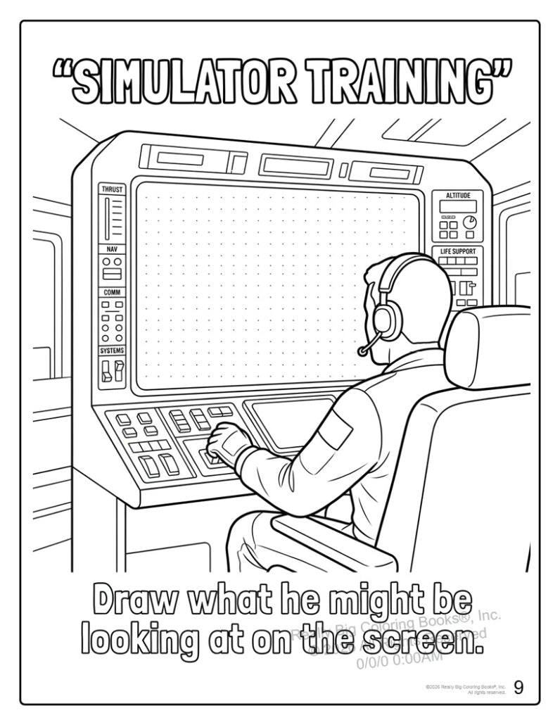 Artemis II Coloring and Activity Book 8.5 x 11