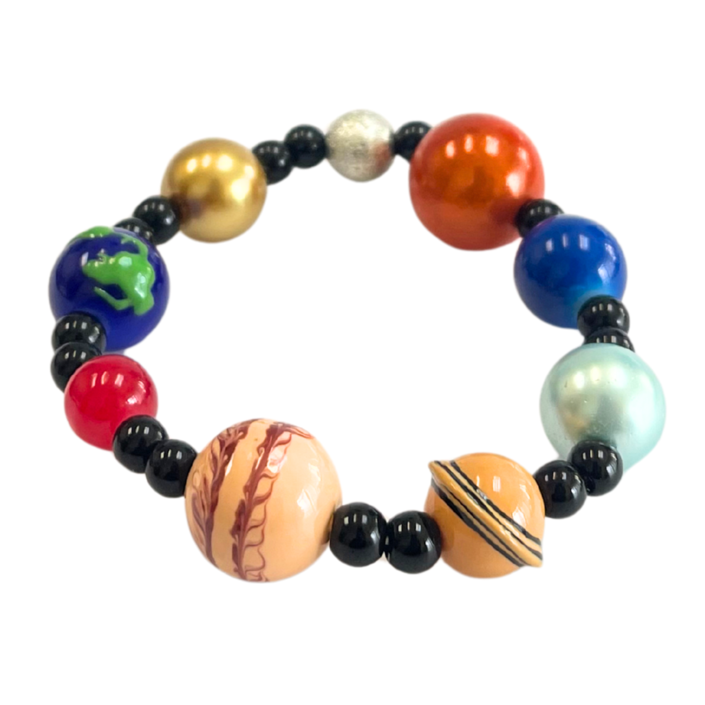 Solar System Galaxy Beaded Planet Bracelet