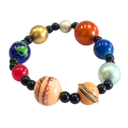 Solar System Galaxy Beaded Planet Bracelet