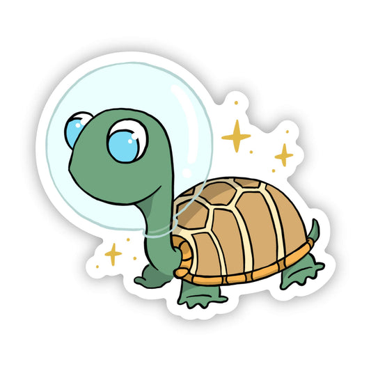 Astronaut Turtle Sticker