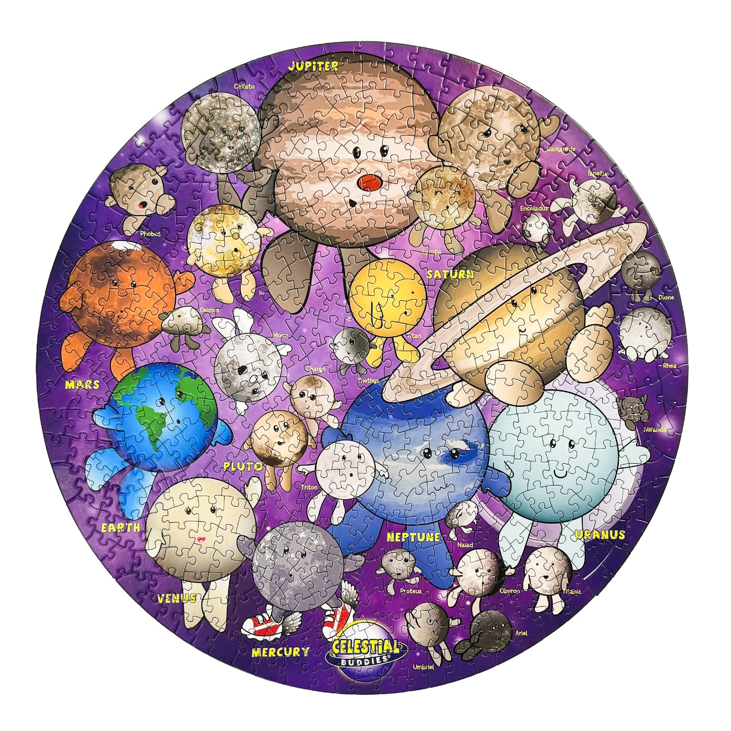 So Many Moons 500-Piece Educational Space Jigsaw Puzzle