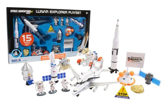 LUNAR EXPLORER 15 PIECE PLAYSET