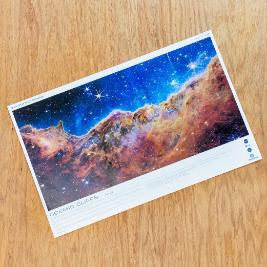 JWST Historic Poster #4 - Carina Nebula (Cosmic Cliffs)